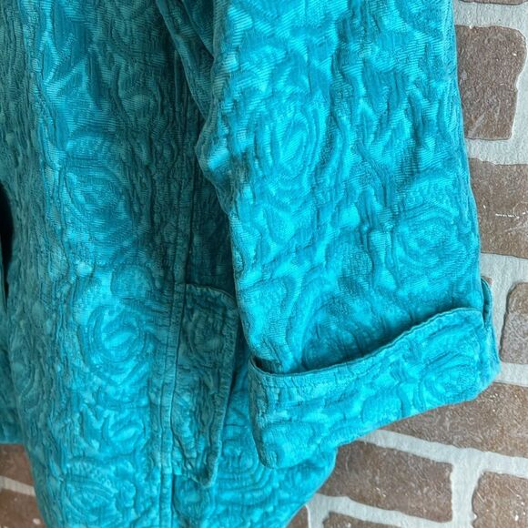 Focus Casual Life Womens Button Up Cotton Textured Jacket Size Medium - Picture 4 of 13